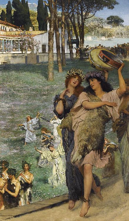Alma-Tadema, Sir Lawrence On the Road to the Temple of Ceres (mk23) Germany oil painting art